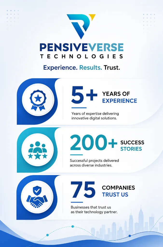 PensiveVerse Experience Results Trust Infographic